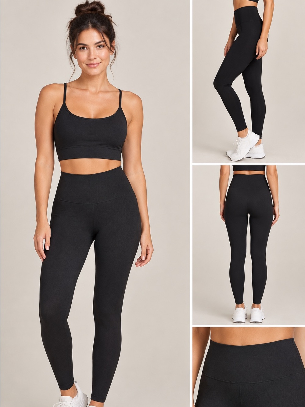 Soma Slimming Seamless Black High-Waist Leggings Large